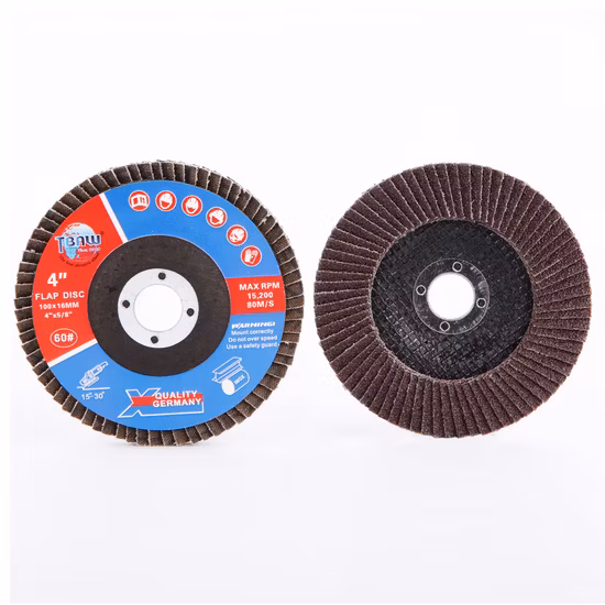 China Manufacturer 4 Inch Steel Polishing for Power Tools Abrasive Calcined Aluminium Flap Disc